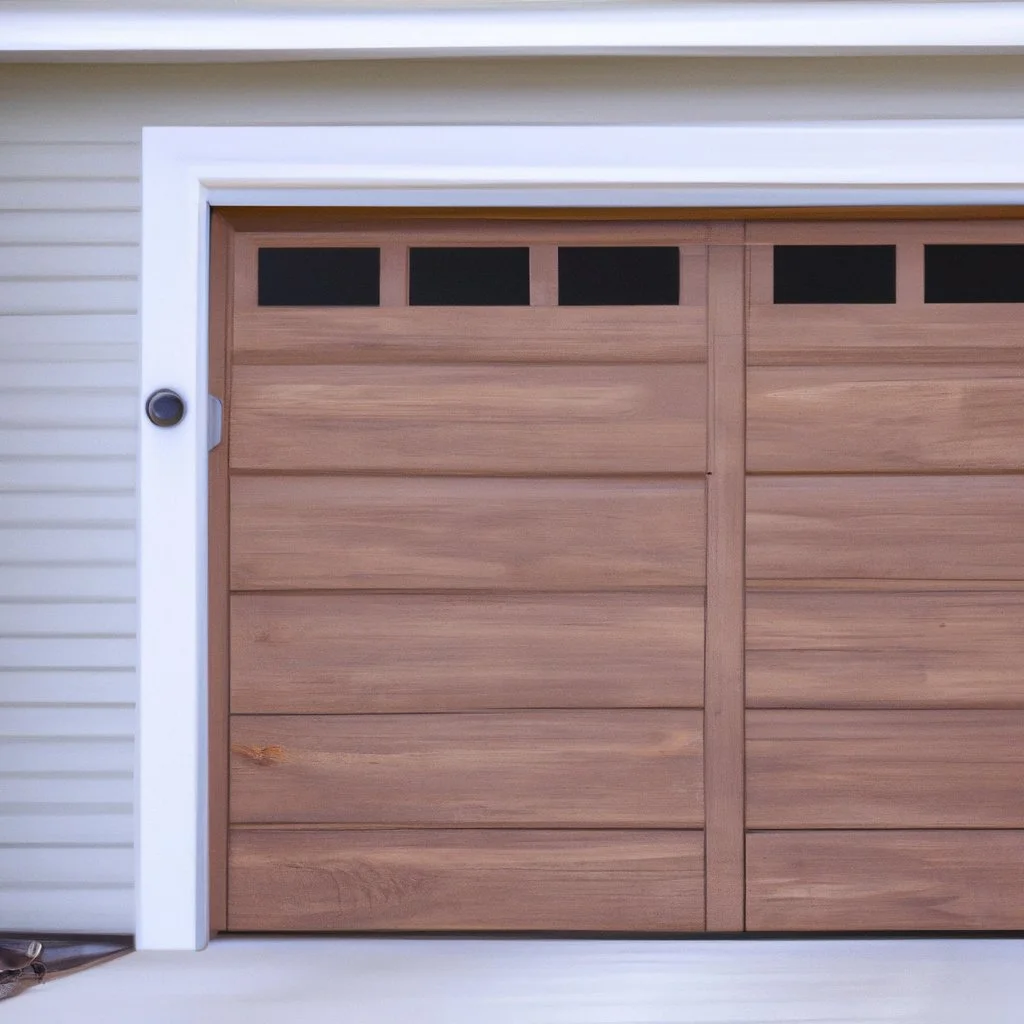 wooden garage door wooden garage door